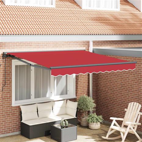 vidaXL Aurinkovarjon runko Punainen 300 x 250 cm