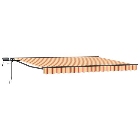 vidaXL Manuaalinen markiisin runko LED-valoilla 5 × 3,5 m