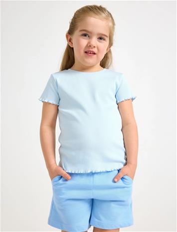 Lindex Ribbed Top - Purple - 140