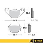 PROX JARRUPALASARJA ETEEN KDX200 '89-92