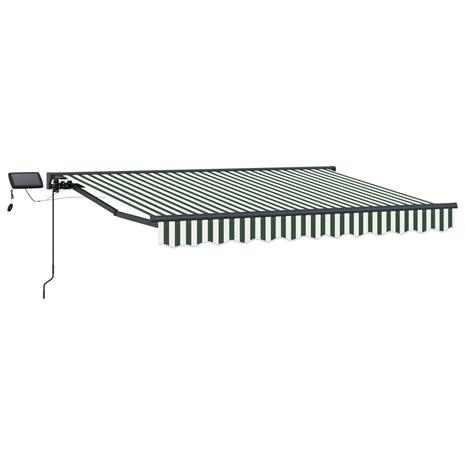 vidaXL Manuaalinen markiisin runko LED-valoilla 2,5 x 2 m