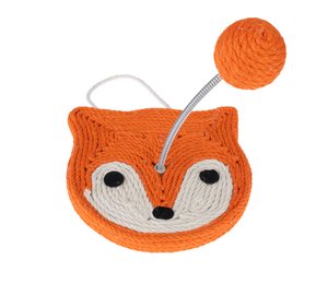 TIAKI Fox -juuttiraapimislauta punainen kissoille
