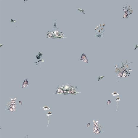 Sweet little friends Dark Blue - 1028501-08 Tapetti