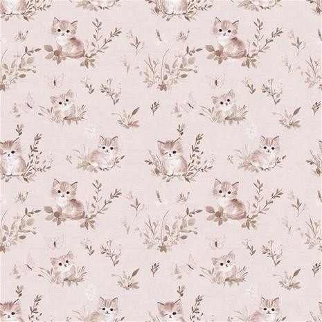 Curious kitten Pink - 1026801-03 Tapetti