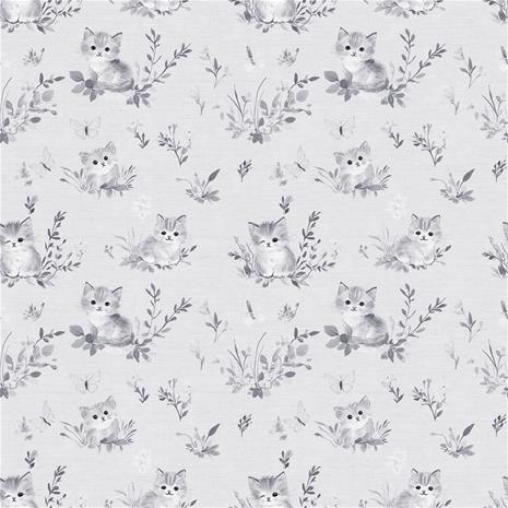 Curious kitten Grey - 1026801-06 Tapetti