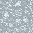 Vintage Light Blue owls - 1027401-02 Tapetti