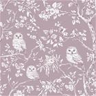 Vintage Pink owls - 1027401-05 Tapetti