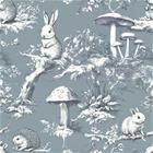 Vintage wild friends Dark Blue - 1028801-07 Tapetti