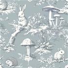Vintage wild friends Light Blue - 1028801-02 Tapetti