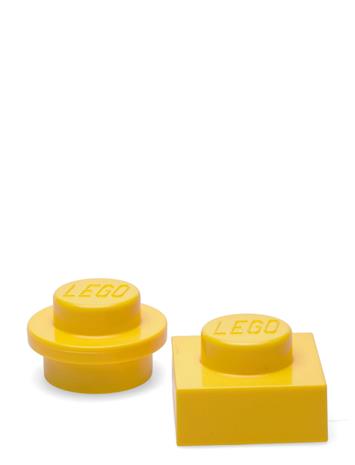 LEGO MAGNET SET ROUND AND SQUARE - YELLOW