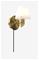 Herstal Gil seinälamppu Satin brass-opaalilasi – kuva 2