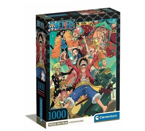 Clementoni palapeli 1000 Compact Anime OnePiece 39921