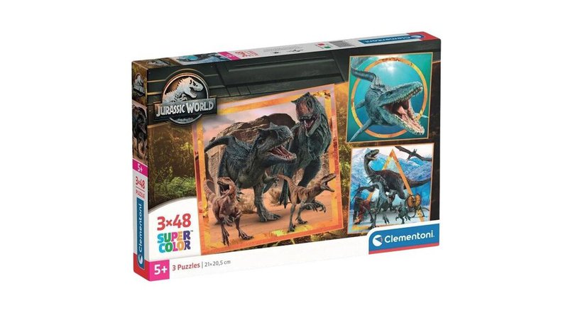 CLEMENTONI palapeli 3x48 palasta - Jurassic World