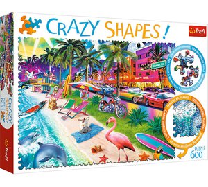 Trefl Crazy Shapes Miami Beach 600p palapeli