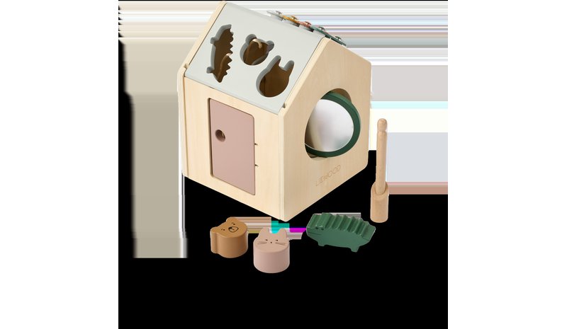 Liewood Lucas Activity Cube - Khaki green - ONE SIZE