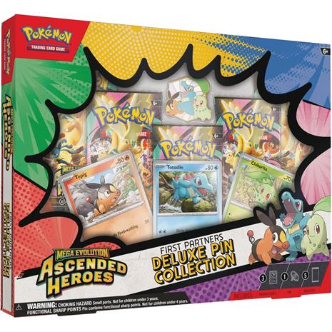 Pokemon TCG: ME02.5 Ascended Heroes - First Partners Deluxe Pin Collection KORTTI
