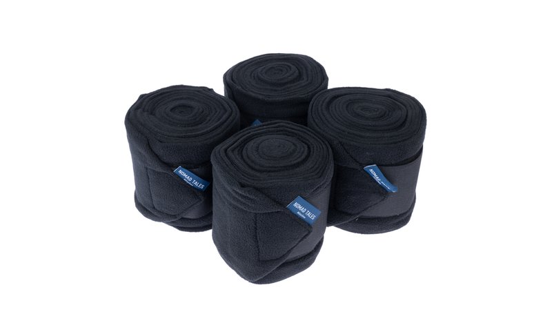 Nomad Tales -fleecepintelit musta full (4 kpl) hevonen