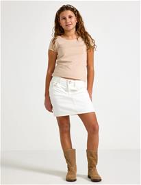 Lindex White Denim Skirt - Silver - 170