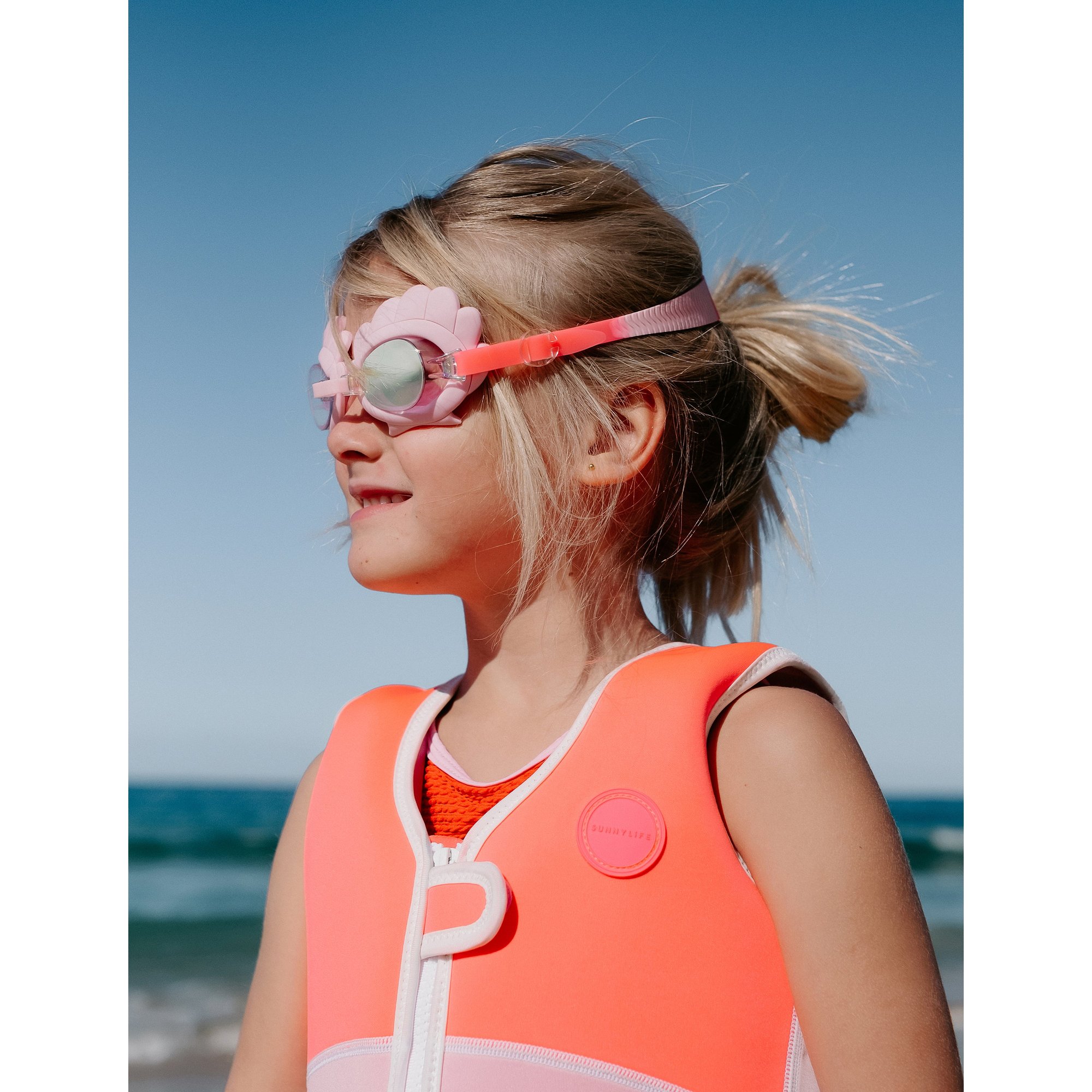 SUNNYLiFE Uimalasit, Melody the Mermaid Neon Strawberry
