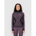 Mons Royale Ascender Merino Mock Neck Kerrastopaita mauve / black Naiset