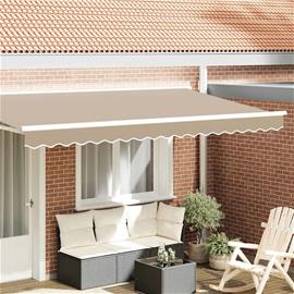 vidaXL Liiterin räystäspelli Beige 380 x 20 cm Kangas