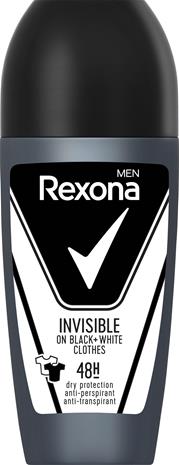 Rexona Men 48h Invisible black + white roll-on 50 ml