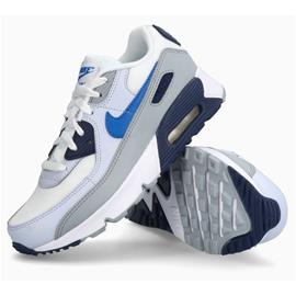Nike Lenkkarit Air Max 90 Mesh - Valkoinen/Sininen/Navy Lapset