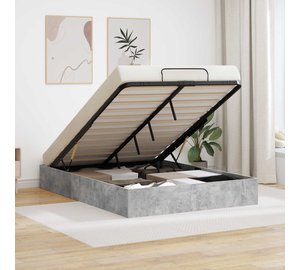 vidaXL Ottoman Sängyn Runko Betoni Harmaa 4FT Small Double
