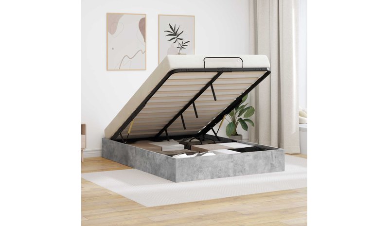 vidaXL Ottoman Sängyn Runko Betoni Harmaa 4FT Small Double