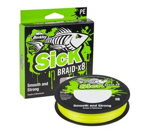 BERKLEY SICK BRAID 0.10 300M HI-VIZ YEL