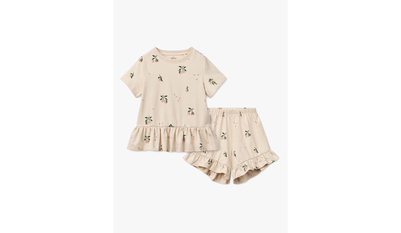 LIEWOOD Ilford Pyjama 2-osainen, Peach Mini/Sea Shell, 110-116