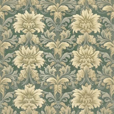 Leonora Dark Green - 1011703-01 Tapetti