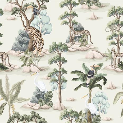 Jungle adventure Soft colour - 1030801-01 Tapetti – kuva 2/5