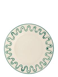 Anna + Nina Leaf Dinner Plate - Green - ONE SIZE