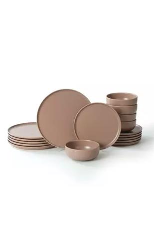 Heritage astiasto Taupe, 18 kpl