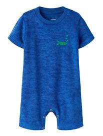 name it Nbmhelmutt Ss Terry Suit - Blue - 86