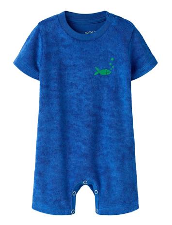 name it Nbmhelmutt Ss Terry Suit - Blue - 86