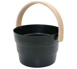 SAUNIA PYä?RRE 6L MATTA MUSTA SAUNASANKO