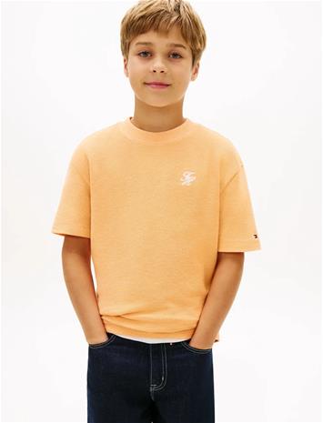 Tommy Hilfiger Th Script Jersey Twill T-Shirt - Cream - 152