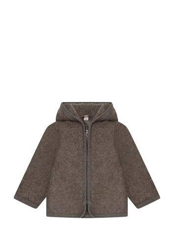 Huttelihut Jacket Wool Fleece - Beige - 110