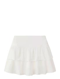 Mango Ruffled Cotton Skirt - White - 13-14