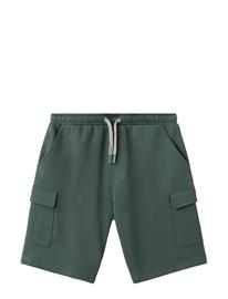 Mango Drawstring Cargo Bermuda Shorts - Green - 13-14