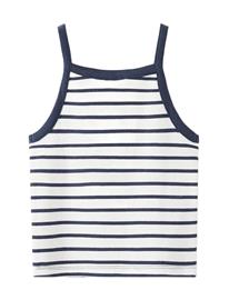 Mango Striped Strap T-Shirt - Navy - 11-12
