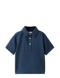 Mango Textured Cotton Shirt - Navy - 5-6