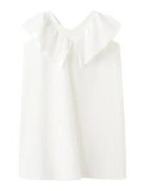 Mango Short Ruffled Dress - White - 11-12