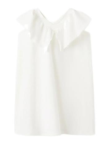 Mango Short Ruffled Dress - White - 11-12