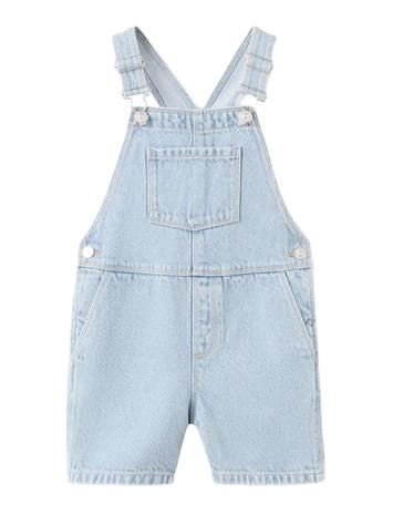 Mango Pockets Cotton Dungarees - Blue - 5-6
