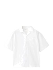 Mango Linen-Blend Short-Sleeve Shirt - White - 13-14