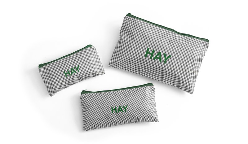 HAY - Candy Mono Meikkipussi Flat - 3 kpl Setti (Harmaa) – kuva 1/1