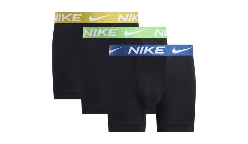 Nike Bokserit 3-pack - Musta/Sininen/Vihreä/Keltainen